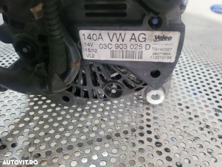 Alternator Vw Seat Skoda 1.4 Tsi Tfsi CAX Golf 6 VI Touran Tiguan Scirocco Leon Jetta Octavia Passa - 2