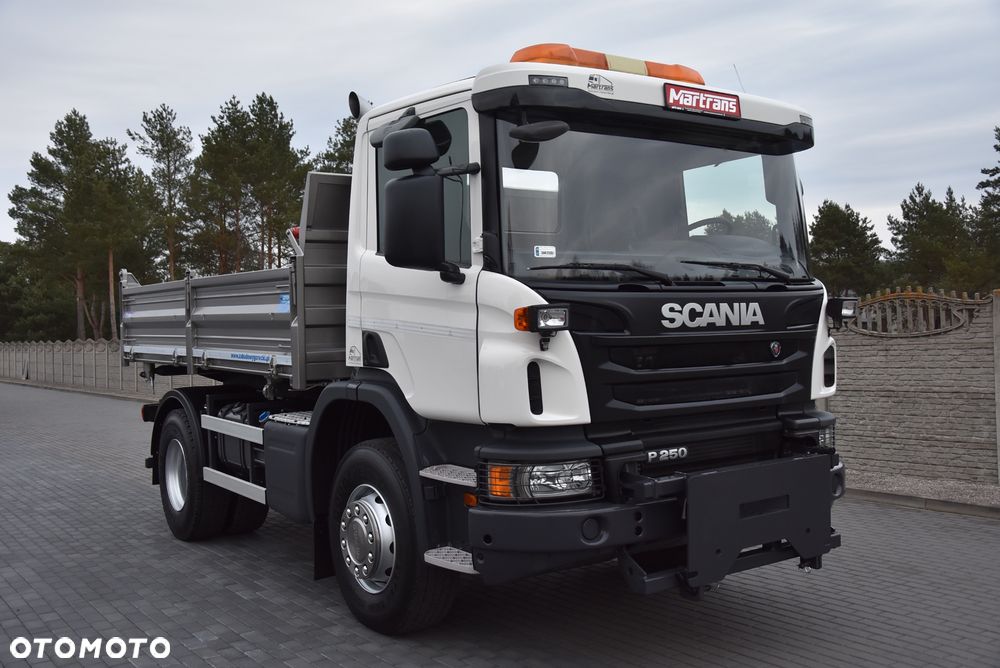 Scania P250 WERSJA OFFROAD / WYWROTKA 3-STRONNA / BLOKADA MOSTU / TYŁ RESOER / P.NOWA / 18 TYŚ KM PRZEBIEGU! / SALON PL / - 3