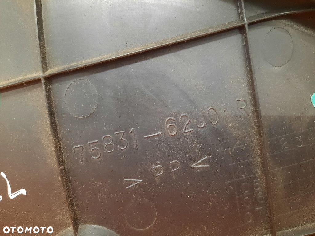 SUZUKI SWIFT IV MK6 04-10 OSŁONA DESKI KONSOLI PRAWA 75831-62J0 - 3