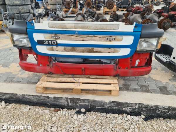 KOMPLETNY ZDERZAK LAMPY BELKA STOPNIE SCANIA P