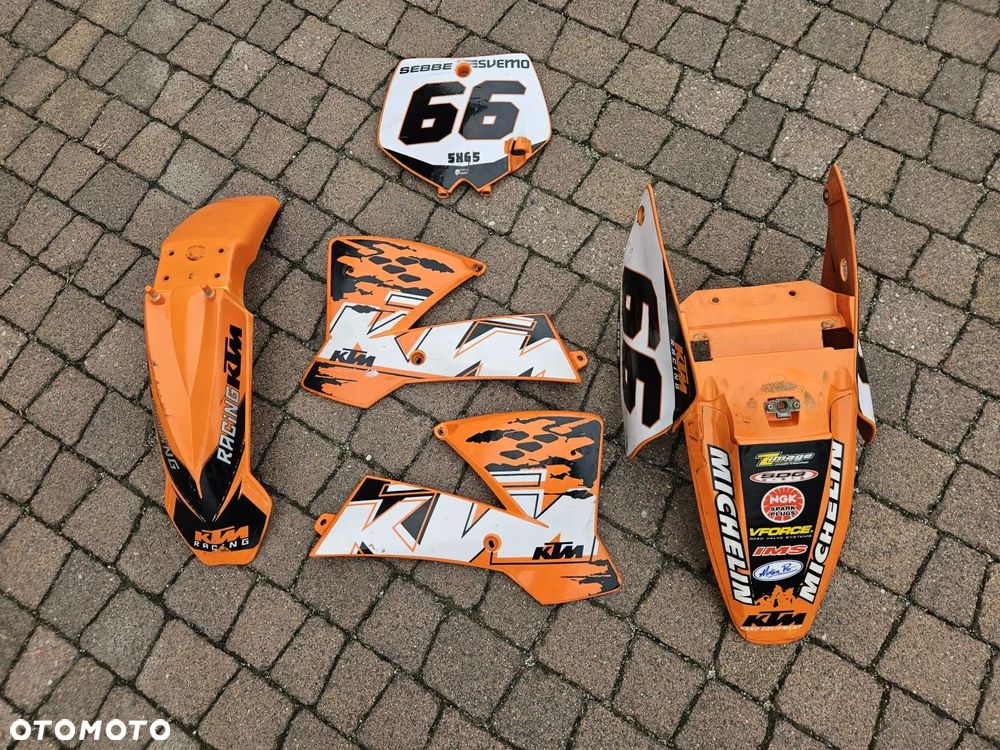 KTM SX 65 ZESTAW PLASIKÓW KOMPLET OWIEWKI OSŁONY BLOTNIK - 1
