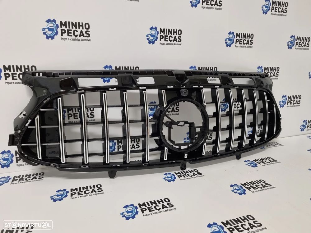 Grelha Frontal Mercedes GLA (H247) GTR Preto Cromado (Versão AMG) - 2