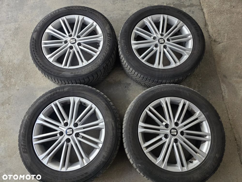 Seat Leon Alhambra Altea Oryginalne 5x112 17 cali opony lato zima 2kpl 225/55/17 - 1