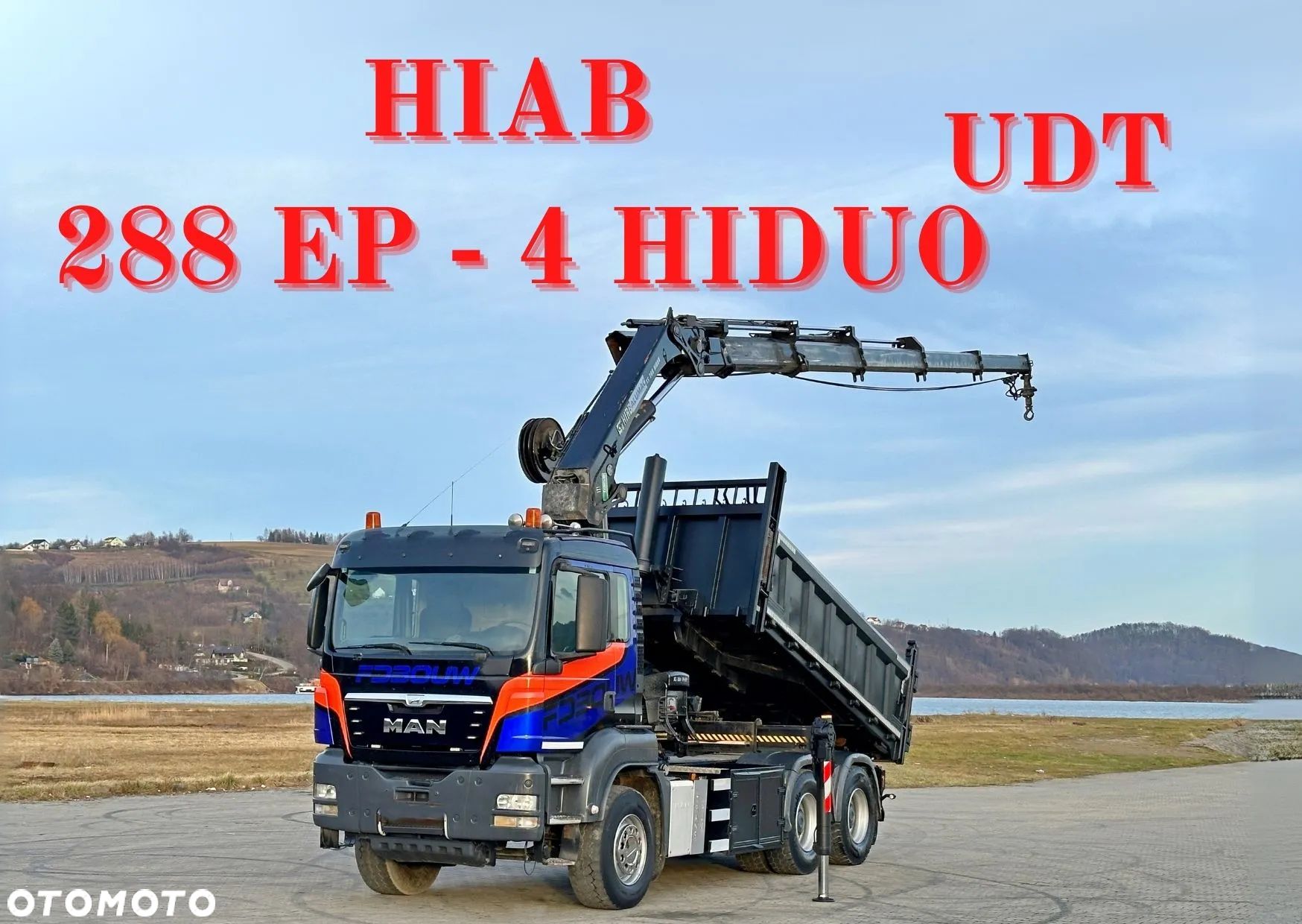 MAN TGS 33.480 * WYWROTKA 4,20 m * HIAB 288 EP - 4 HIDUO + PILOT / 6x4 - 1