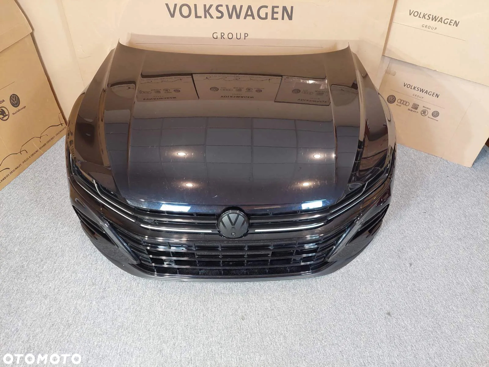 VW ARTEON R Model Lift 2021-2024 Kompletny przod Maska Zderzak Pas Lampy Blotniki - 6