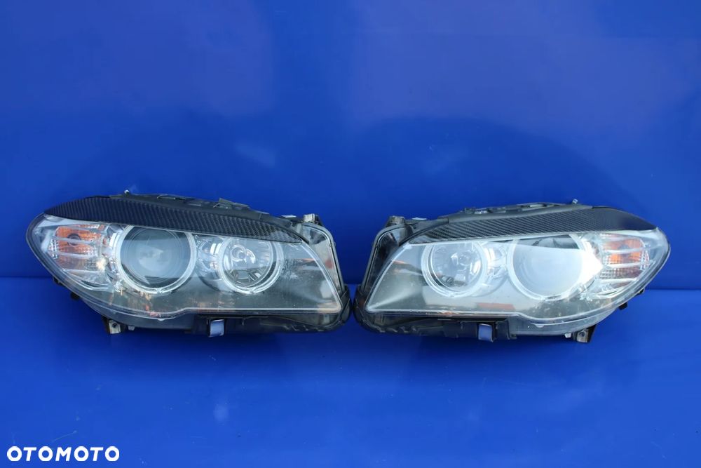 Komplet 2 x Reflektor prawy+lewy reflektory lampy lampa lewa prawa kpl BMW F10 F11 wersja angielska - 2