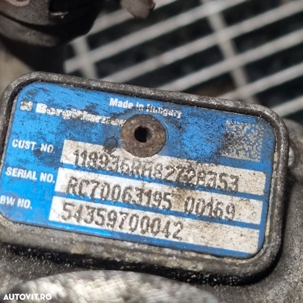 Turbo Dacia Sandero 2 1.5 D 2012 - 2016 90CP K9K 612 (1424) 54359700042 - 6