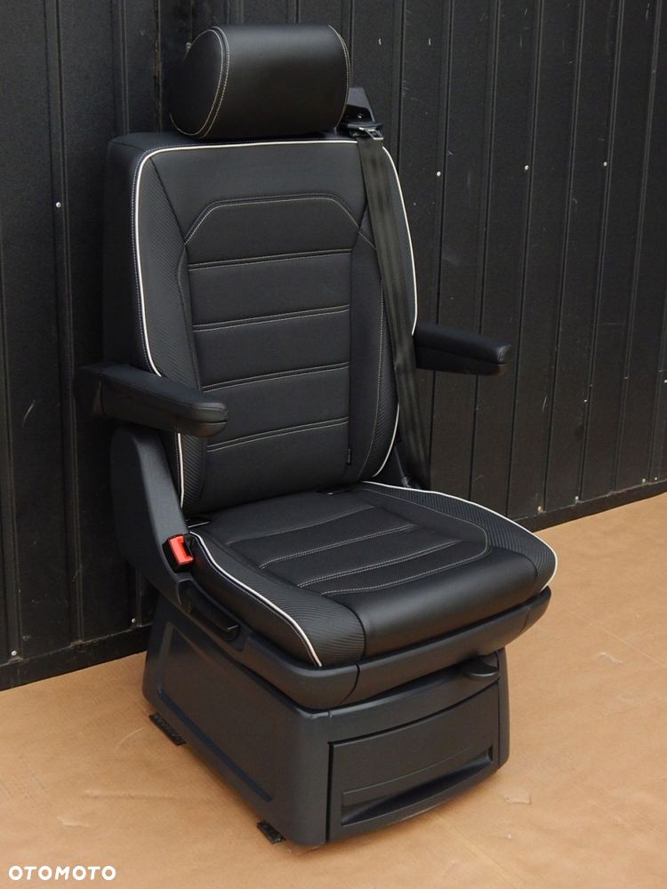 vw t6 t6.1 multivan california fotel obrotowy edition 30 czarny carbon - 3