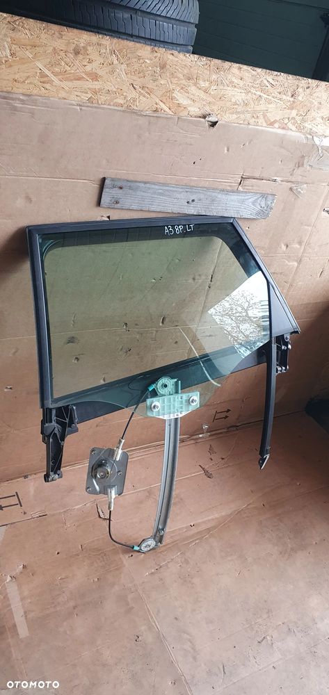 Mechanizm podnośnik szyby ramka lewy tył Audi A3 8P - 3