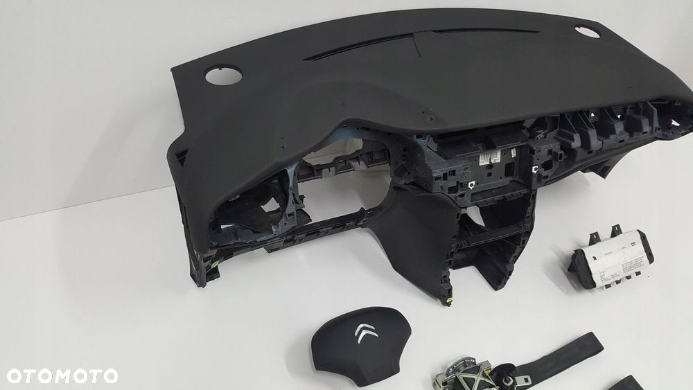 CITROEN C3 II 2 DESKA ROZDZIELCZA KONSOLA KOKPIT PULPIT PODUSZKI AIRBAG AIR BAG PASY KIT SET - 2