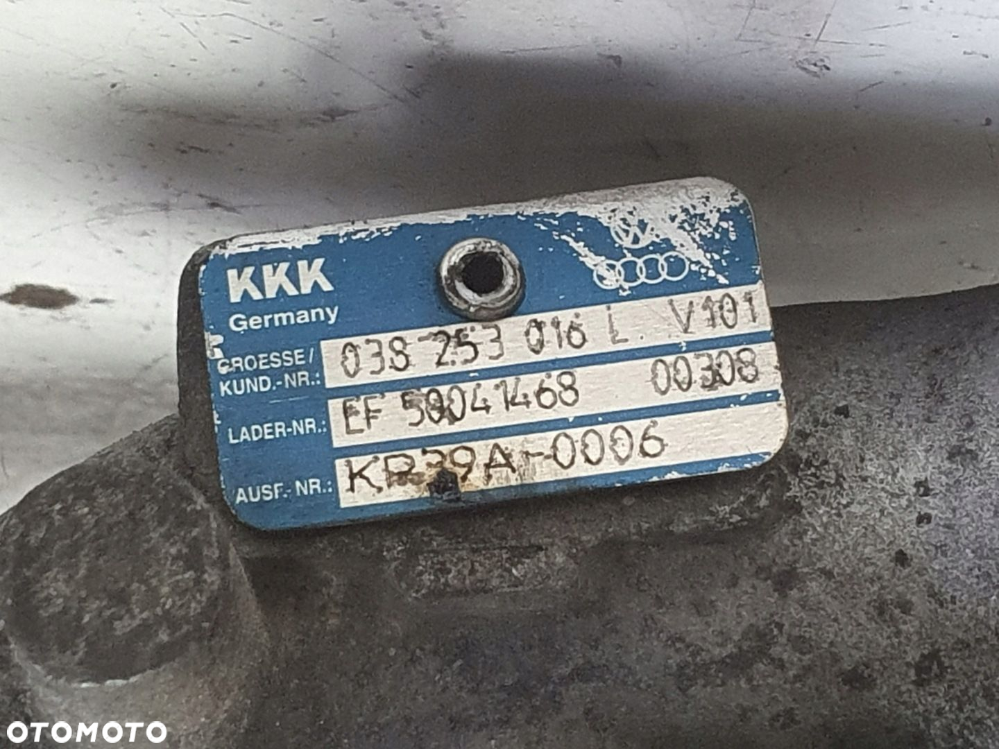Seat Leon I 1.9 TDI TURBOSPRĘŻARKA turbo 038253016L - 2