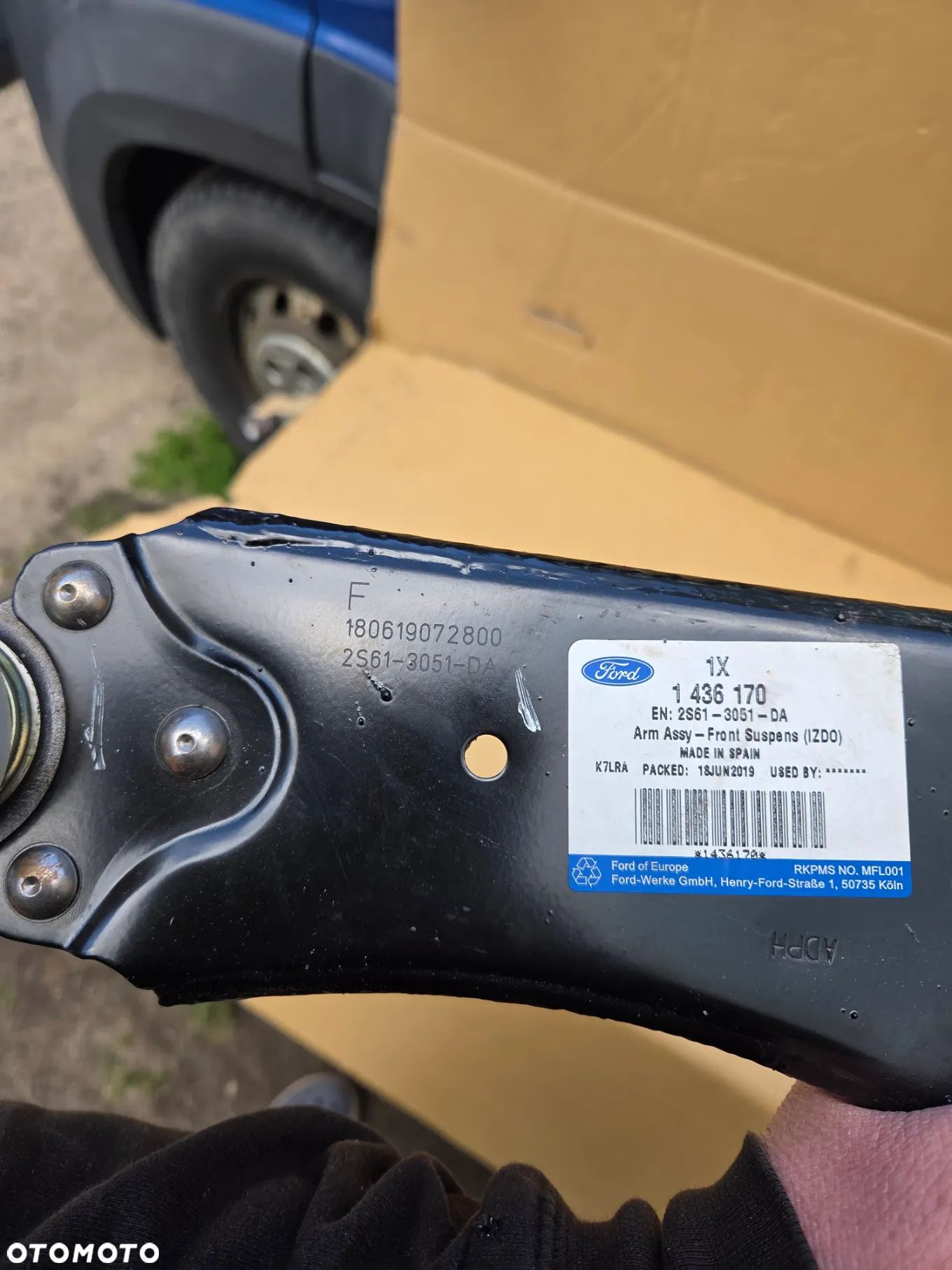 Wahacz lewy przód przedni Ford Fiesta V MK-6 2S613051DA 1436170 2S61-3051-DA - 6