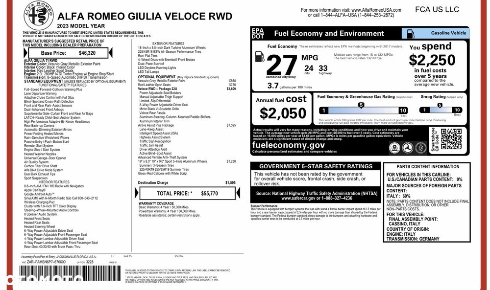 Alfa Romeo Giulia 2.0 Turbo 16V AT8 Veloce - 22