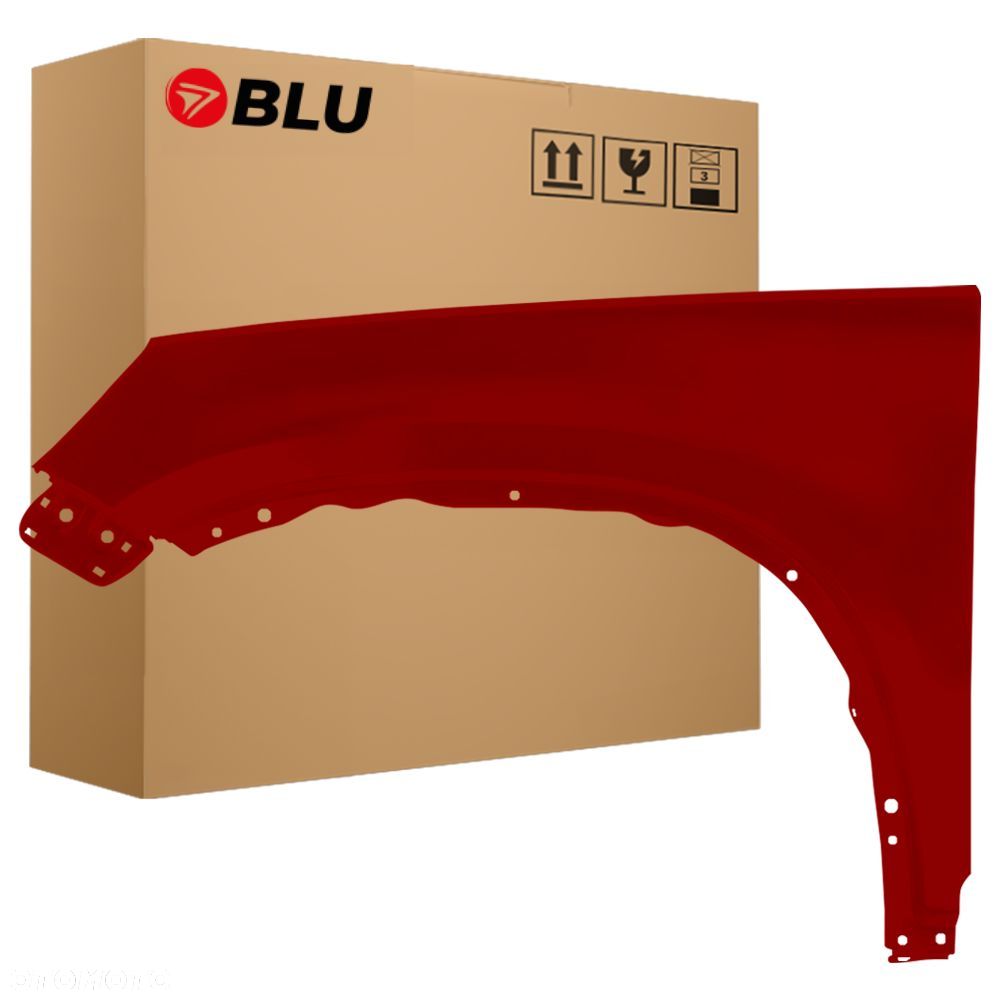 BLU Błotnik VOLKSWAGEN VW TIGUAN 1 I 5N LA3T lewy czerwony 2007-2016 przód WildCherry - 1