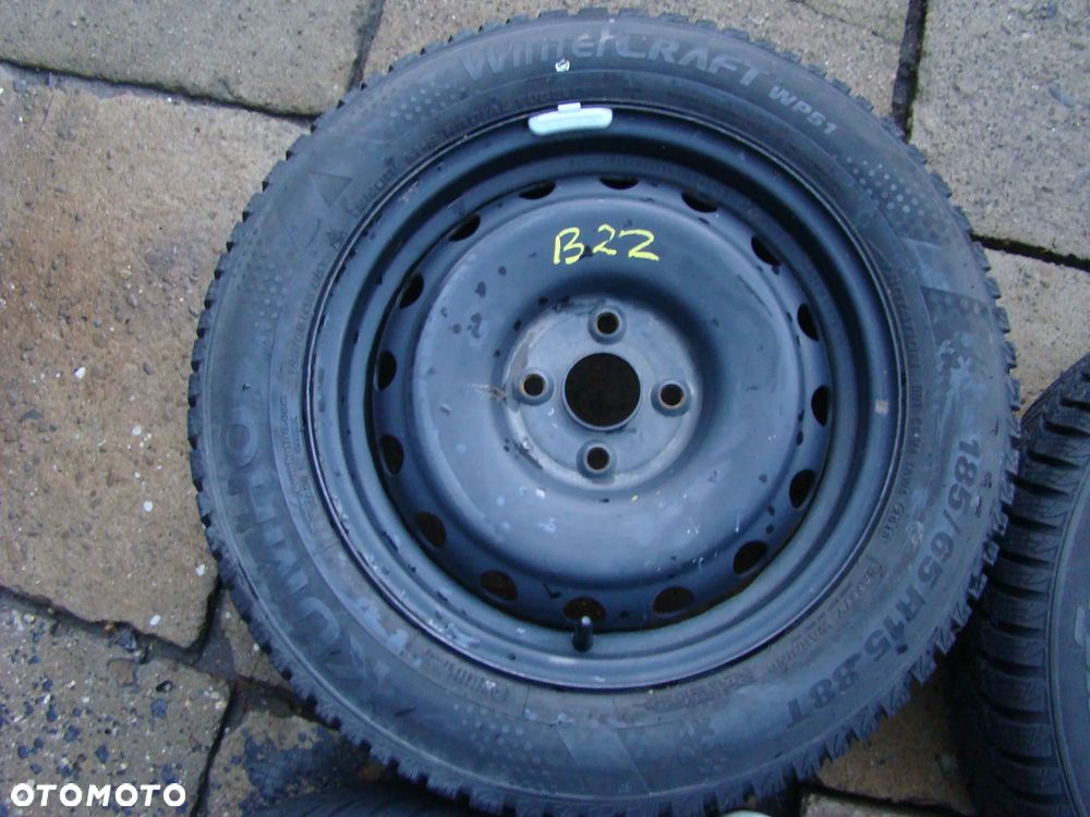 b22 4x100 Hyundai I20 Bayon 6jx15 opony zima 185/65 czujniki - 4