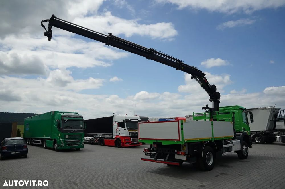 Mercedes-Benz AROCS 1835 / 4x4 / LIVRARE + HIAB 162 ES-3 HDS / RADIOCOMANDĂ / ROTATOARE / FURCĂ / EURO 6 - 5