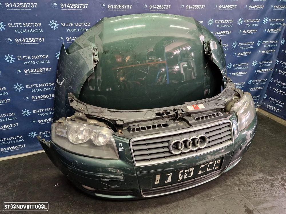 Frente completa usada AUDI A3 8P 2.0 TDI capot parachoques guardalamas oticas radiadores - 2