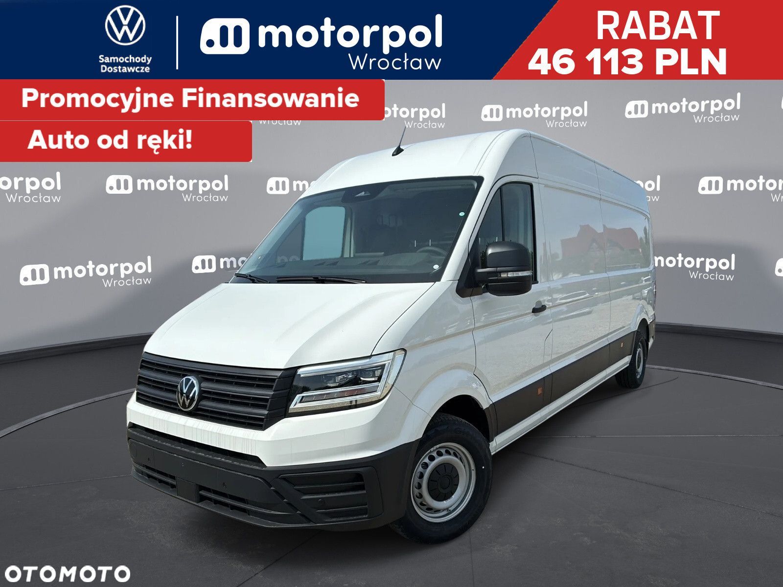 Volkswagen Crafter 35 Furgon L4H3, 2.0BiTDI 177KM, 4490mm, Wysoki dach, r.o. 4490 - 1