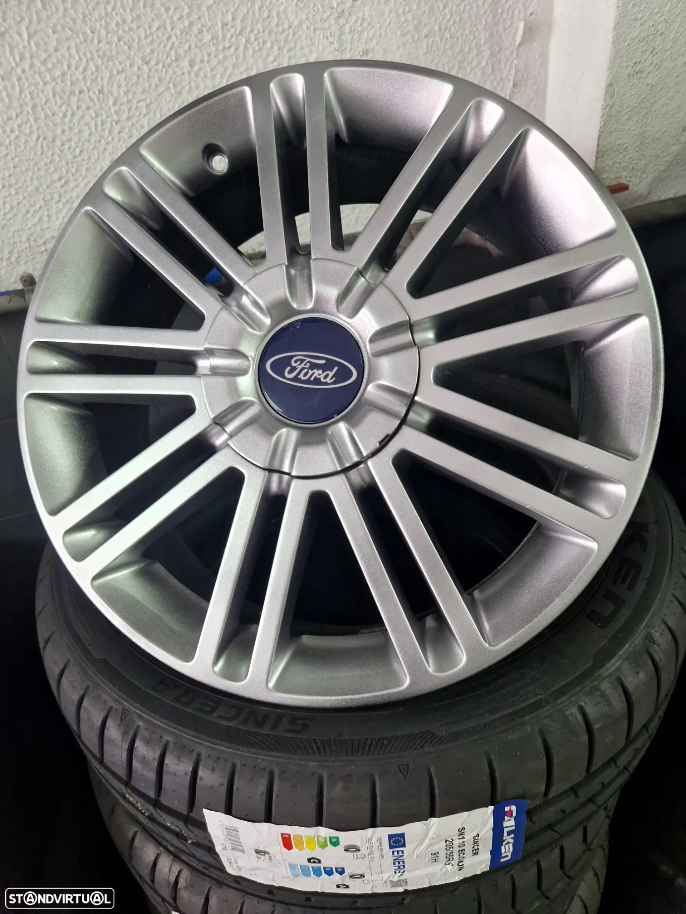 JANTES 17 ORIGINAIS FORD C MAX ANTRACITE USADAS EM BOM ESTADO COM PNEUS USADOS - 3