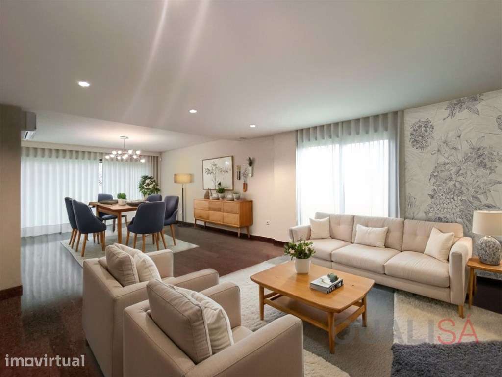 Apartamento T4 com varandas e garagem para duas viaturas localizado... - Grande imagem: 3/60