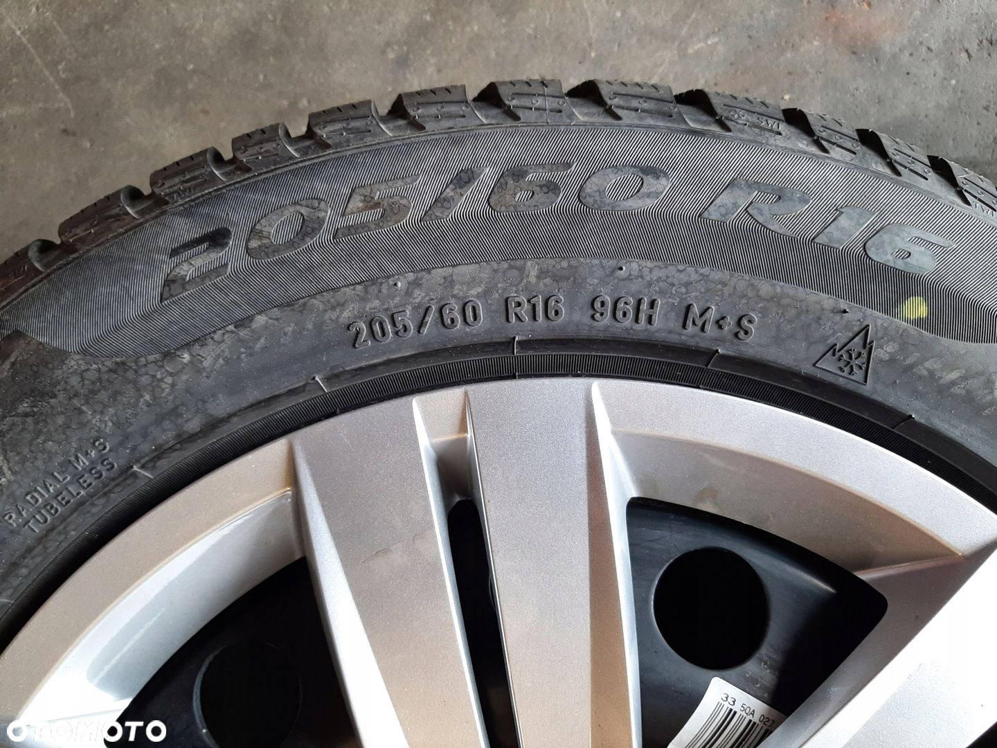 VW GOLF VII 7 ZIMOWE 205/60 R16 FELGI STALOWE 5Q0601027A KOMPLET koła - 9