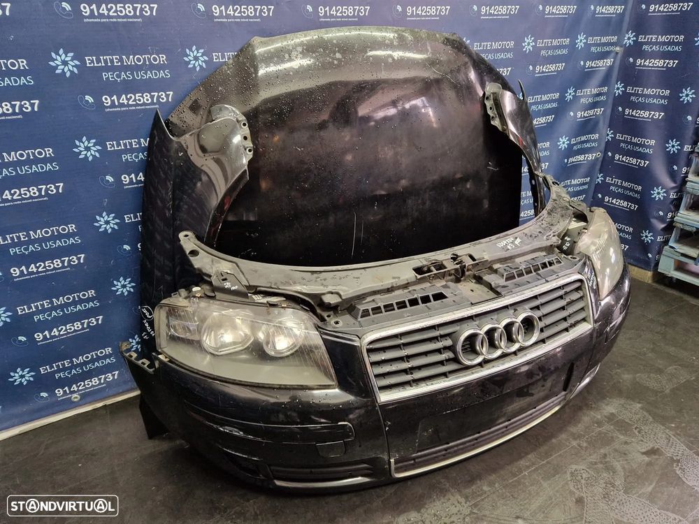 Frente completa usada AUDI A3 8P 2.0 TDI capot parachoques guardalamas oticas radiadores - 2