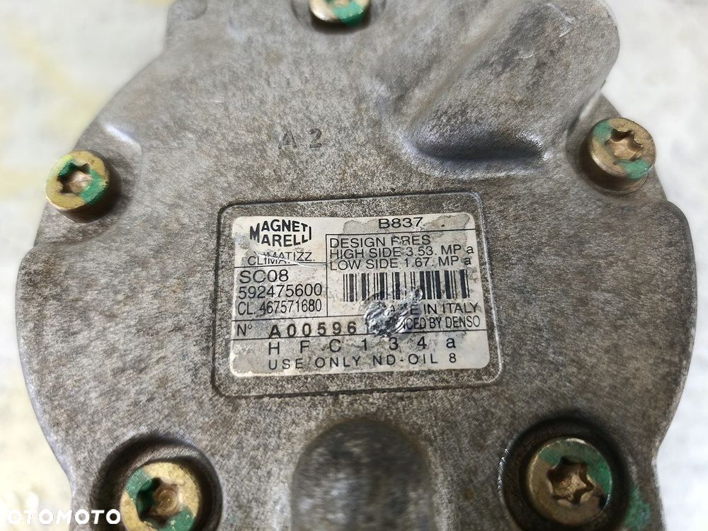 SPRĘŻARKA KLIMATYZACJI FIAT PUNTO II 592475600  467571680 MAGNETI MARELLI - 7
