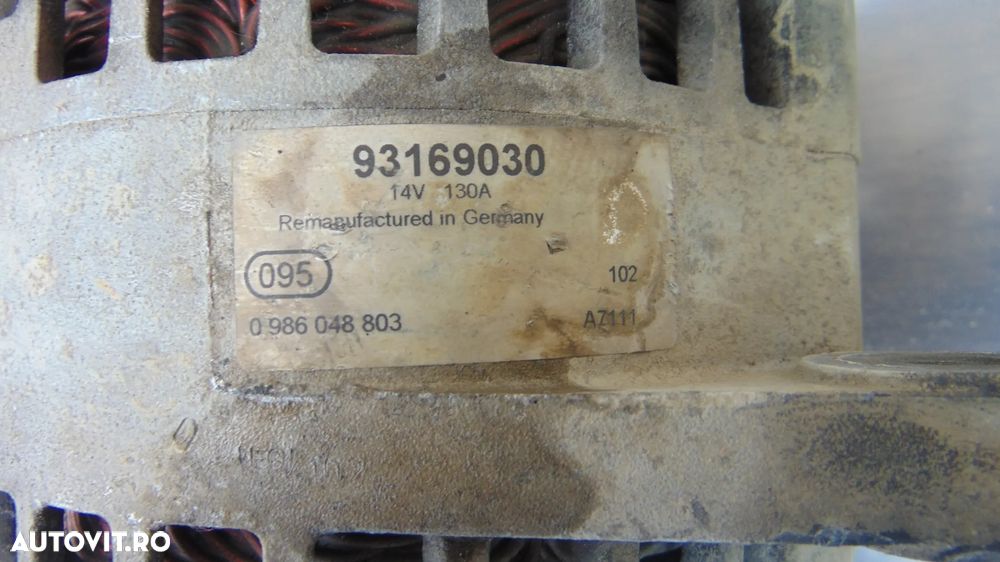 Alternator Opel Astra H,Opel Zafira B 1.9 ,130A,CDTI an 2005-2011 - 4