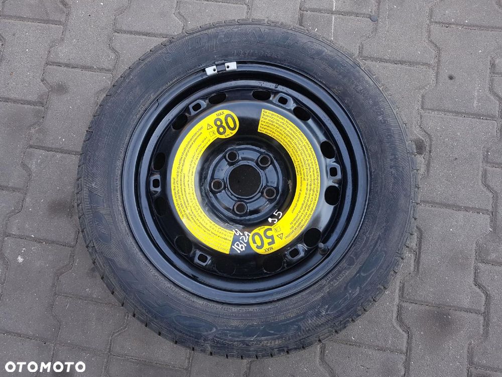 VW POLO 6R SEAT IBIZA IV 08r- FABIA II KOŁO ZAPASOWE 15 5X100 - 1
