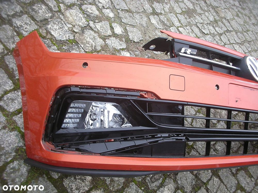 VW POLO ZDERZAK PRZEDNI 2018- R-LINE PRZÓD LED PDC KRATKI 2G0 - 3