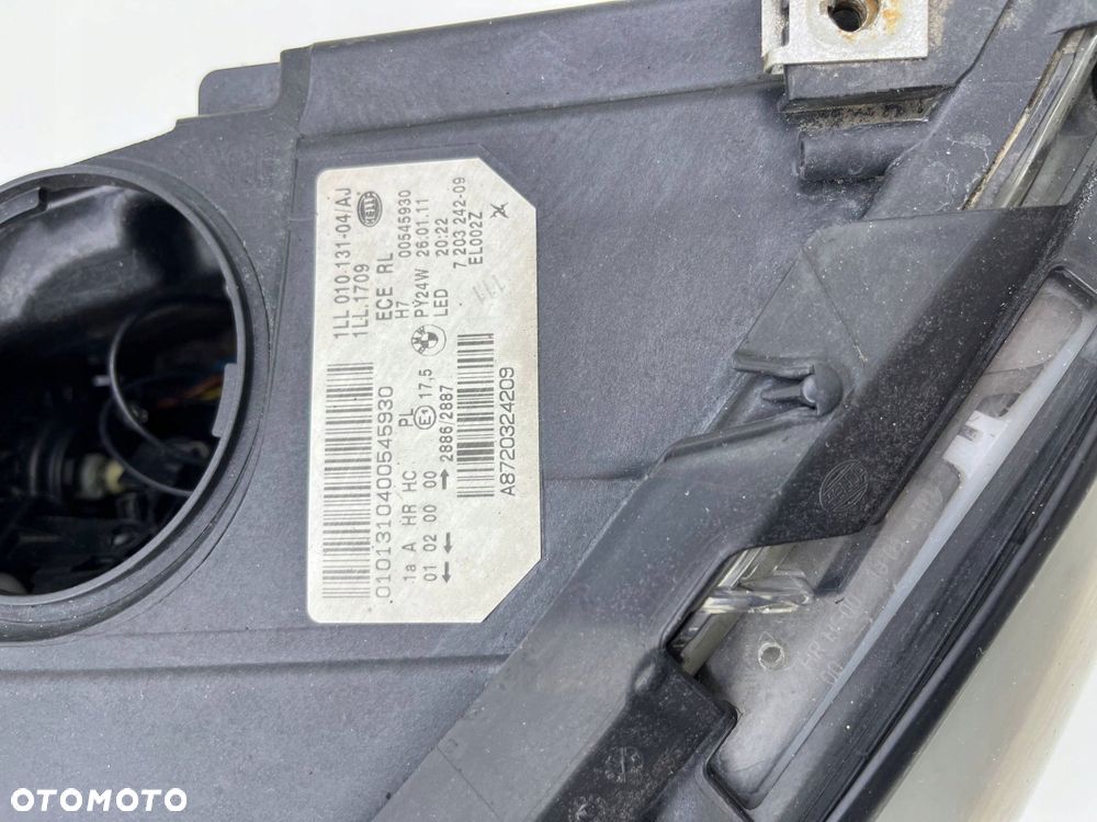 bmw 5 f10 f11 prawa przednia lampa anglik 7203242 - 10