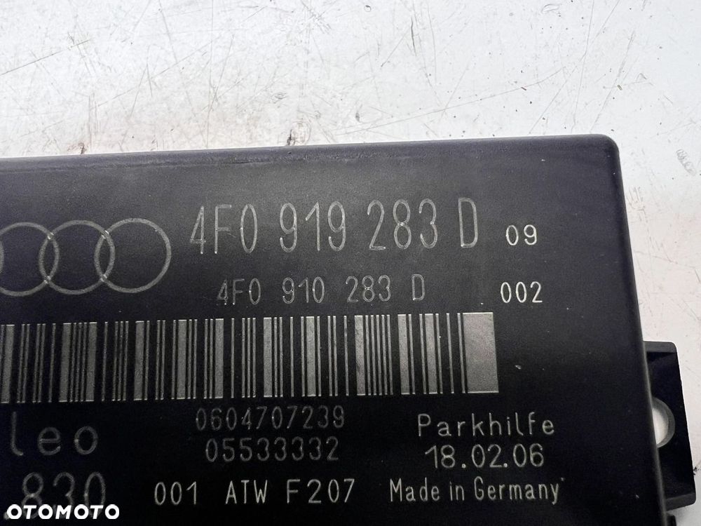 MODUŁ CZUJNIKÓW PARKOWANIA AUDI A6 C6 Q7 4F0919283D - 3