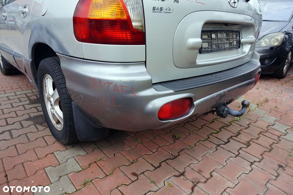 ZDERZAK TYLNY SANTA FE I SM LL  SREBRNY HYUNDAI 2000-2006 - 4