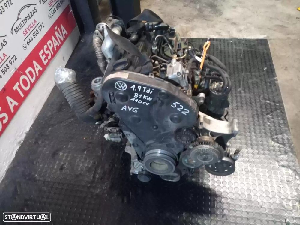 MOTOR COMPLETO VOLKSWAGEN PASSAT 1996 -AVG - 3