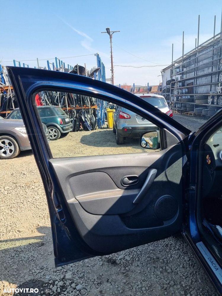 Usa Stanga Fata Dacia Sandero 2 2012 - 2016 Hatchback 4 Usi Bleu Cosmos TERPR (1472) - 2