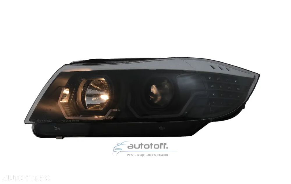 Faruri 3D Led Angel Eyes compatibile cu BMW Seria 3 E90 E91 (2005-2008) - 7