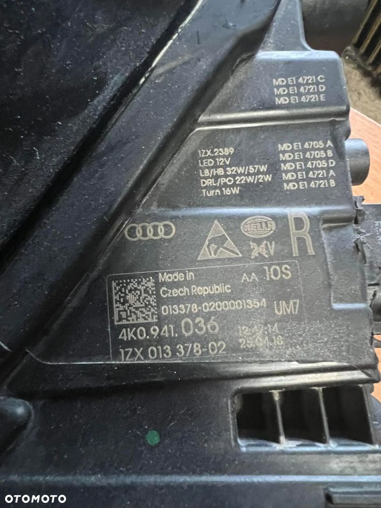 Lampa prawa Audi A6 S6 C8 FULL LED MATRIX 4K0941036 - 2