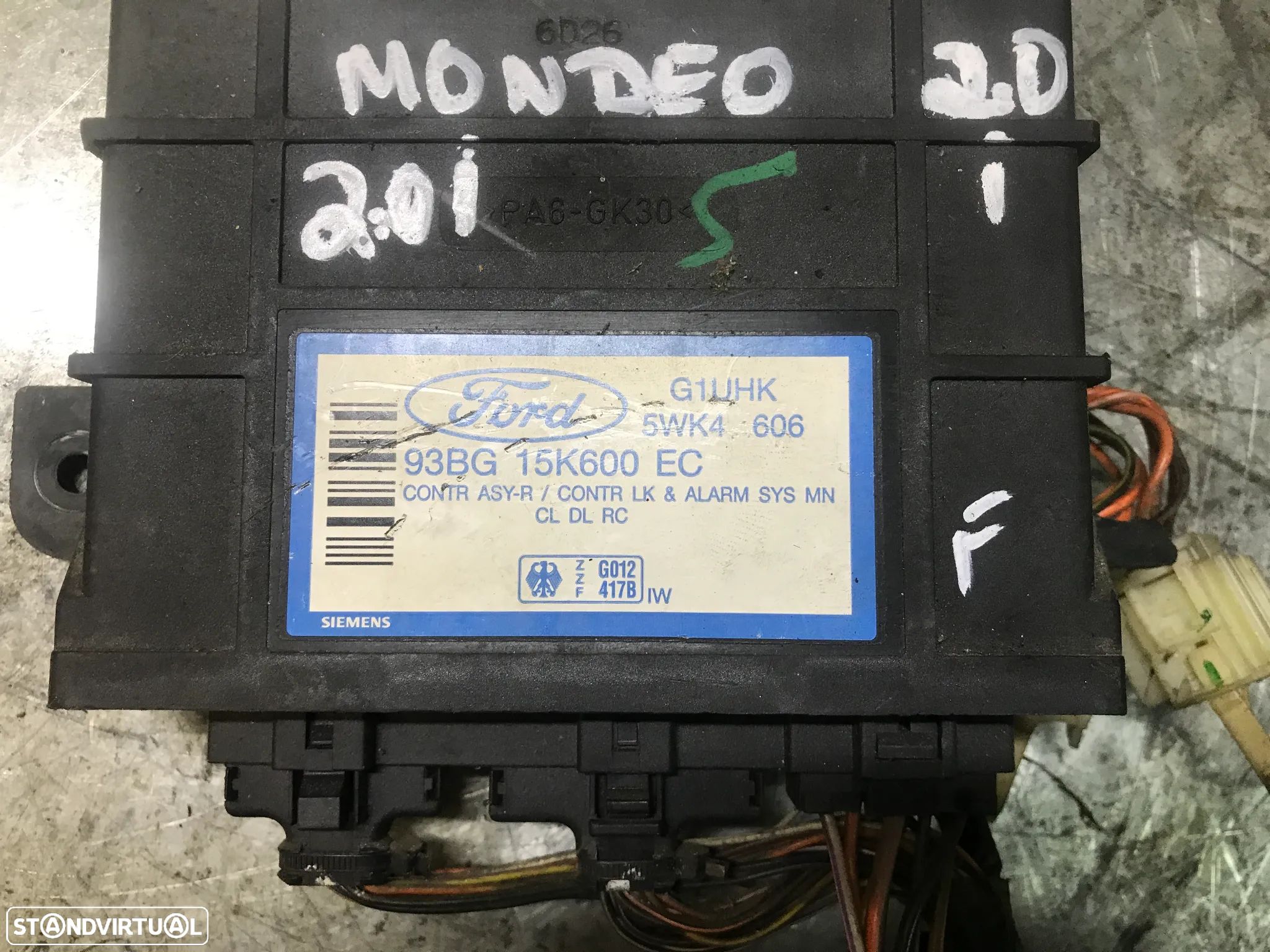 MODULO DO FECHO CENTRAL FORD MONDEO 1 93BG15K600EC - 1