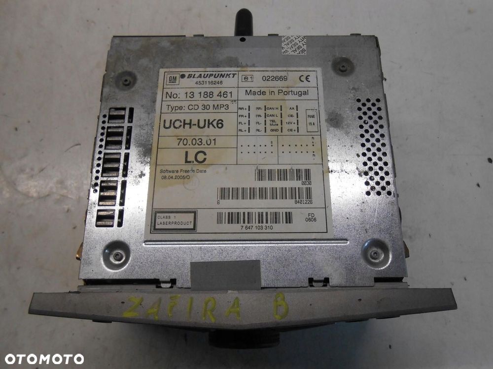 radio cd wyświetlacz opel zafira b 13188461 # - 7