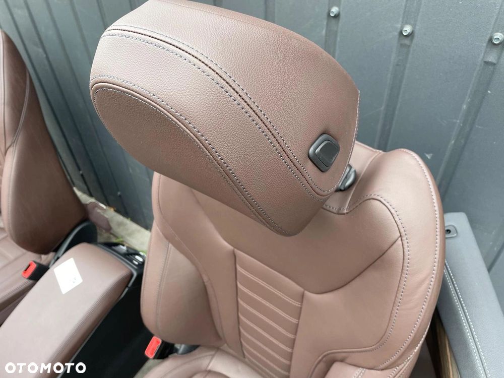 FOTELE TAPICERKA BMW iX3 G08 SKÓRA VERNASCA MOKKA GRZANE PRZÓD TYŁ - 8