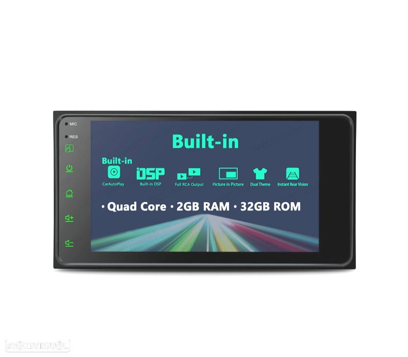AUTO RADIO GPS ANDROID 10 PARA TOYOTA COROLLA CAMRY YARIS VIOS RAV4 - 3