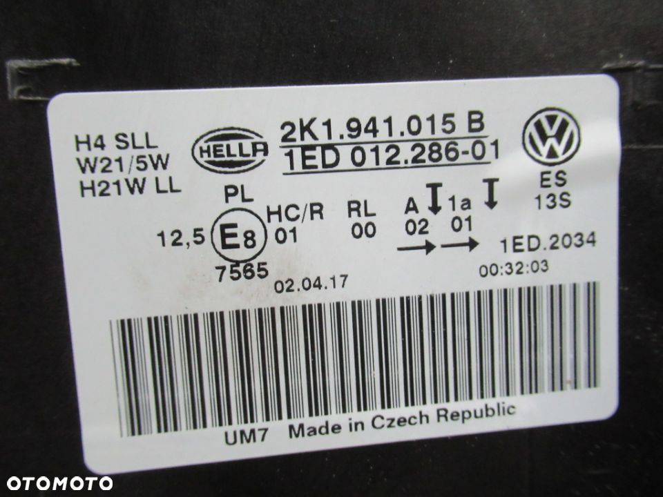 LAMPA PRZEDNIA PRZÓD LEWA VW CADDY III 3 LIFT 2K1 2015-2020 - 11