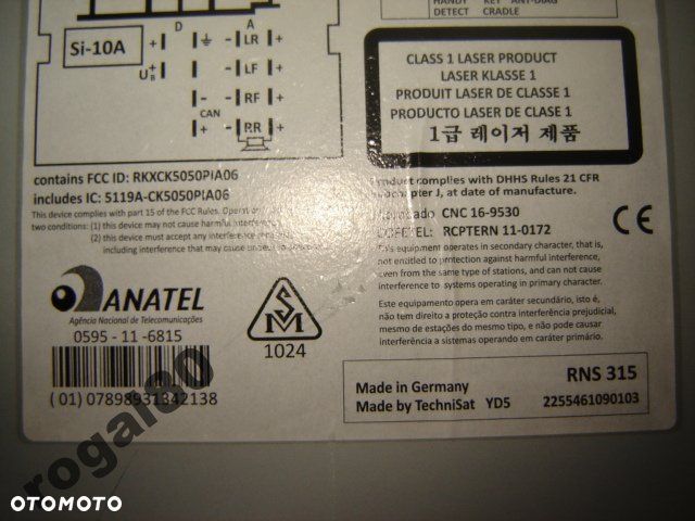VW GOLF PASSAT TOURAN RNS 315 BLUETOOTH 3C8035279L - 2