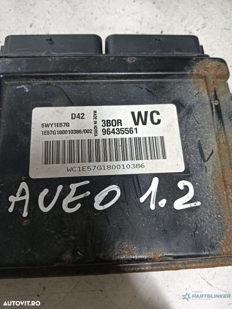 Calculator ECU CHEVROLET AVEO Hatchback (T250, T255) [ 2006 - > ] 1.2 (LY4) 53KW|72HP 5wy1e57g OEM 96435561 - 2
