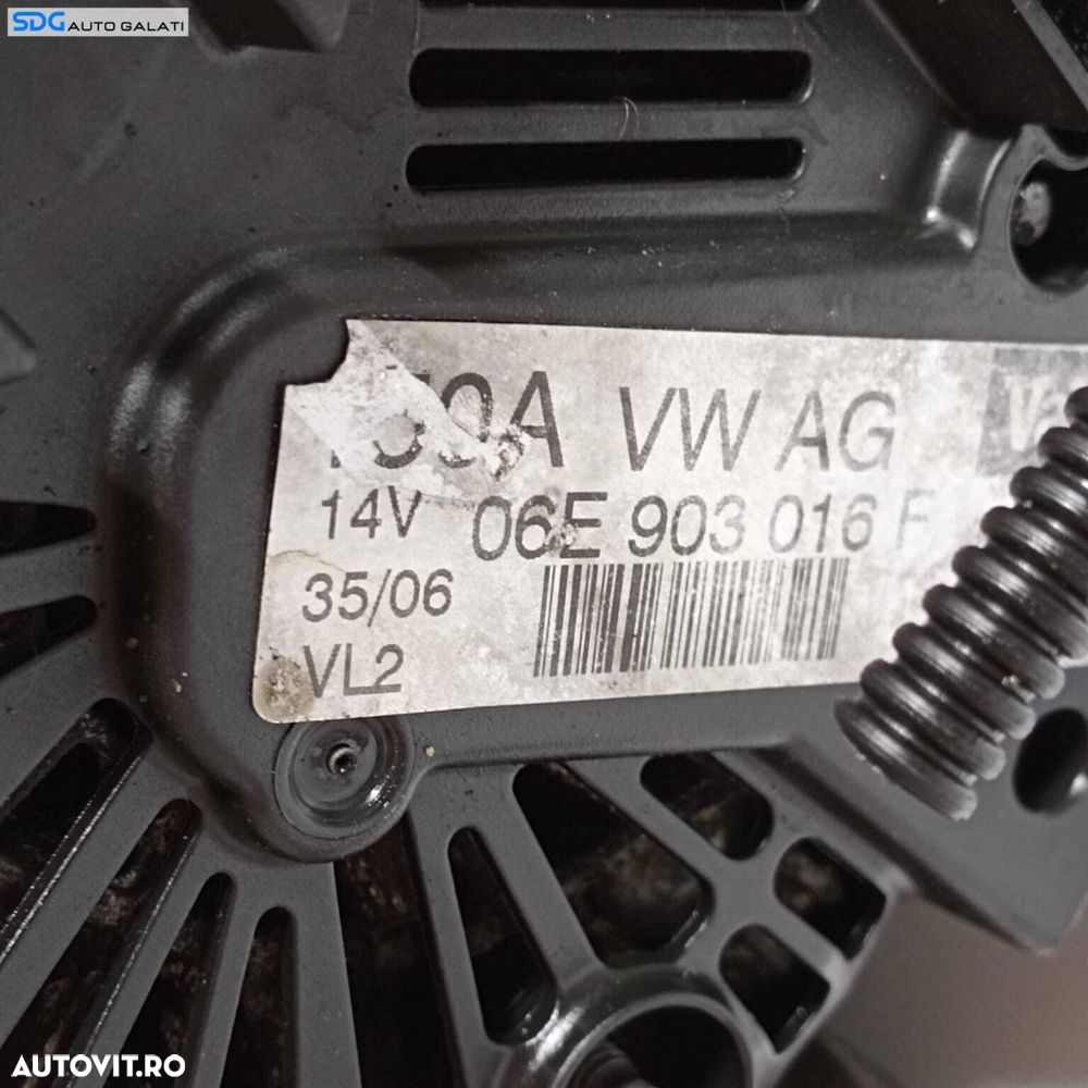 Alternator 150A Audi A6 C6 3.2 FSI 2005 - 2011 Cod 06E903016F [2597] - 5