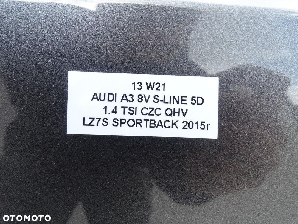 DRZWI LEWY TYŁ LEWE TYLNE LZ7S AUDI A3 8V LIFT 5D SPORTBACK 12-19r - 15