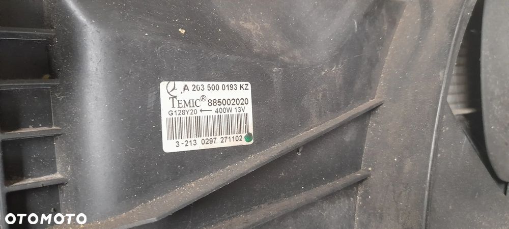 MERCEDES W203 wentylator chłodnica A2035000193KZ - 5
