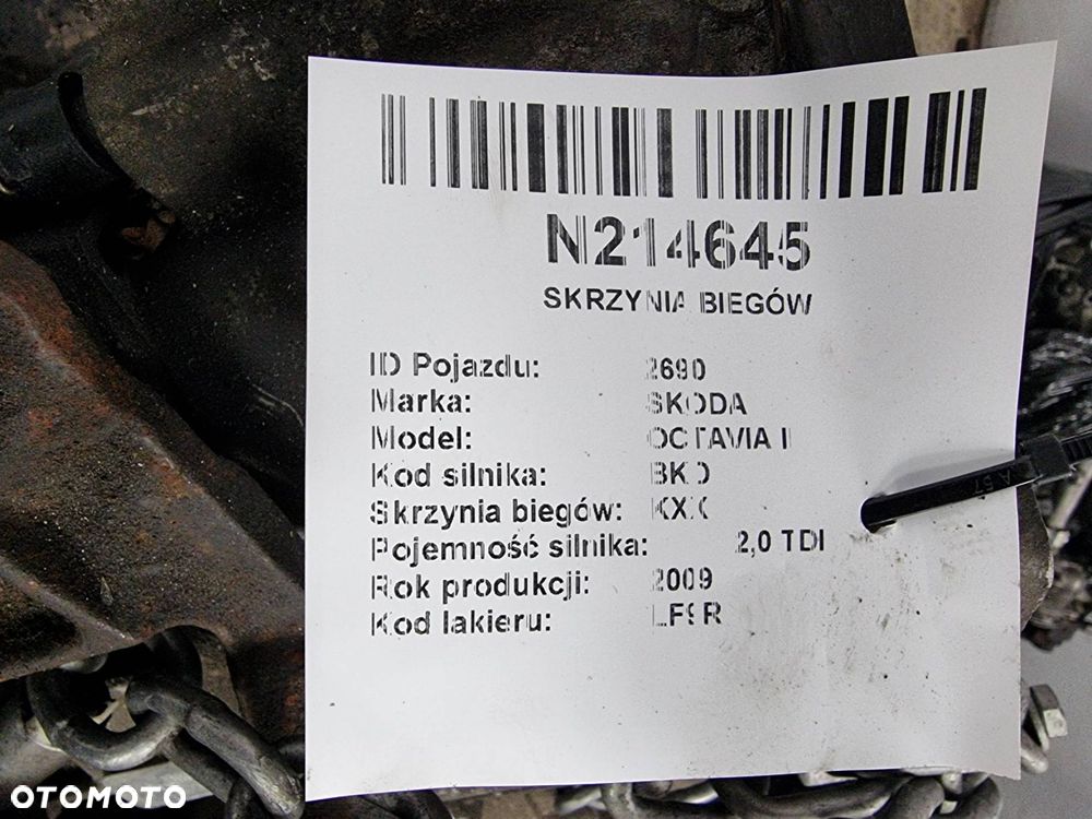 SKRZYNIA BIEGÓW SKODA OCTAVIA II KXX - 6