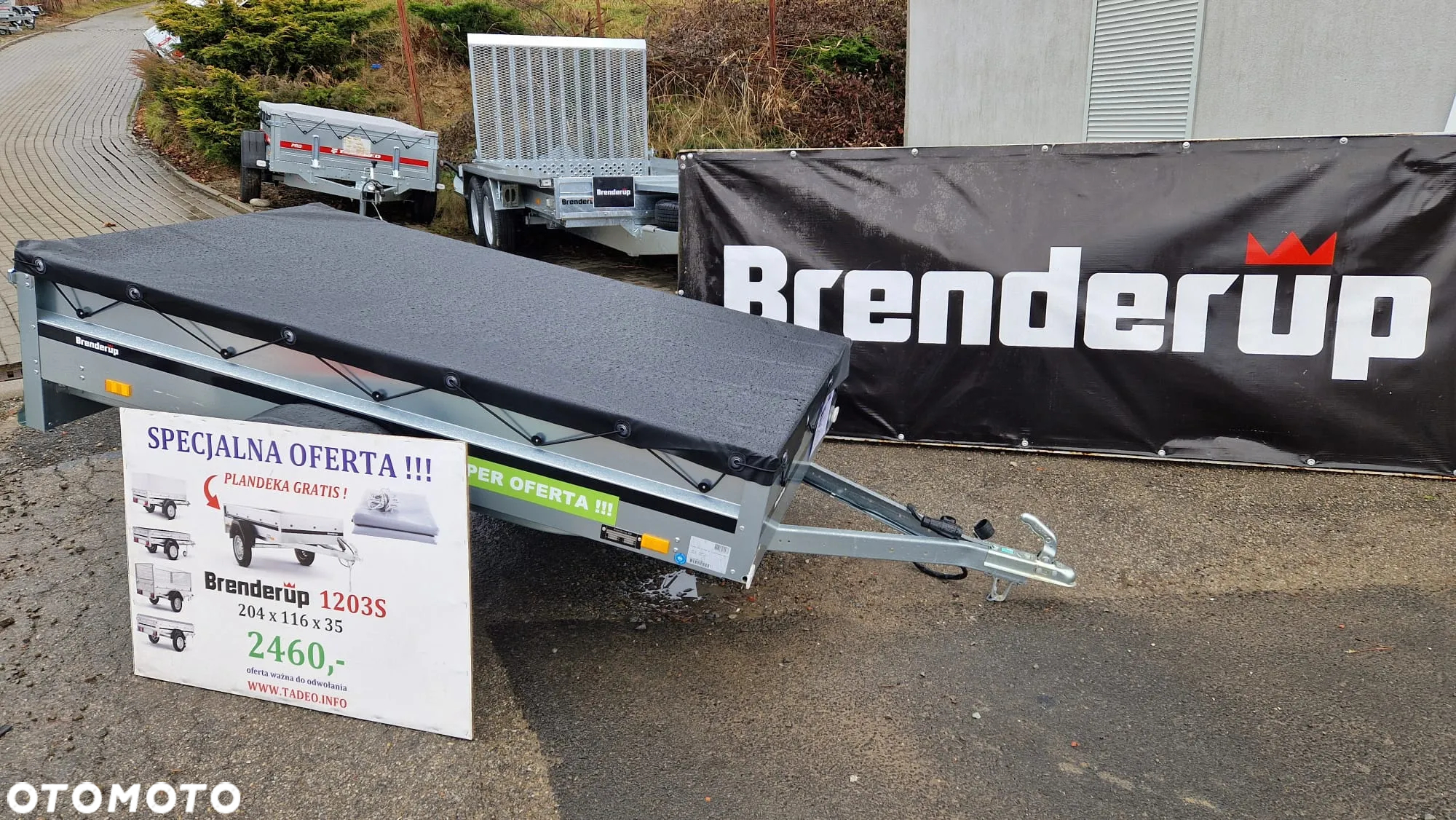 Brenderup 1203S 204x116x35 z plandeką płaską - 12