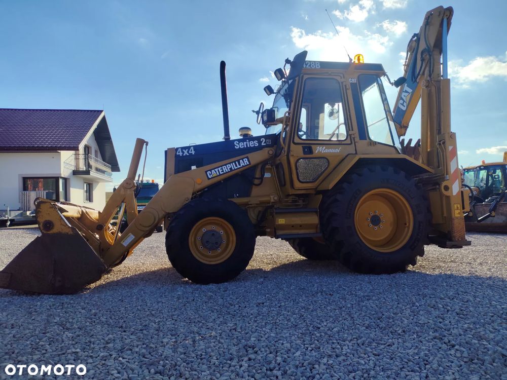 Caterpillar 428B , KOPARKO-ŁADOWARKA  , NOWE OPONY , Z FIRMY PAŃSTWOWEJ , STAN SUPER - 7